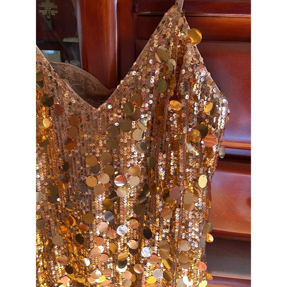 Gold Sequin Dress - Picture 4 of 6